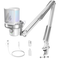 Maono DM40 Pro AI เปลี่ยนเสียง RGB เกมไมโครโฟน Capacitive สองทิศทางการส่งผ่านความเสถียรสูงลูกบิดอัจฉ