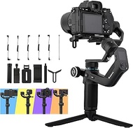 FeiyuTech SCORP Mini All-in-One Gimbal Stabilizer for Mirrorless Camera/Gopro Action Camera/Smartphone, 2.65 lb Payload,1.3" OLED Screen,Lightweight,Portable for Canon/Sony/Nikon/iPhone