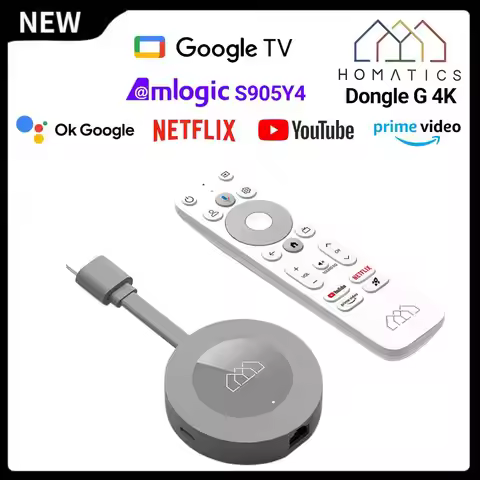 HOMATICS Dongle G 4K TV Stick Google Netflix Certified Android 14 OS Media Player Amlogic S905Y4 Dol