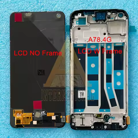 Original For Oppo A78 4G CPH2565 LCD A78 5G CPH2483 Display Screen Touch Panel Digitizer For Oppo A7