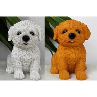 [The Paw Lover] Bichon Frise Puppy Dog Figurine