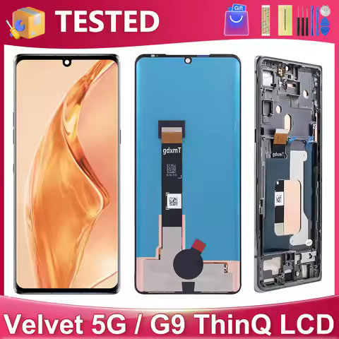 6.8''OEM For LG Velvet 5G For LG G9 ThinQ LM-G900N LM-G900EM LM-G900 LCD Display Touch Screen Digiti