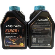 DASHOIL ENGINE OIL MOTOR 4T ESTER E1600 10W40 1.2 LITER FULLY SYNTHETIC FOR HONDA RS150 RSX CBR150R ENGINE FLUSH DASHOIL