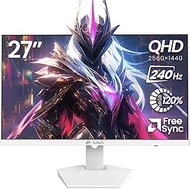 CRUA 27" 240Hz Gaming Monitor, 2k QHD(2560 * 1440P) IPS Screen Computer Monitor, Supports AMD Freesy