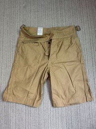 Non stock size:30-32 卡其 軍短褲 Gurkha pants