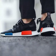 [Luxury] Korea ADIDAS ORIGINALS NMD R1 Classic Red Blue BOOST Jogging Shoes Black White Men Women Style