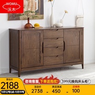 HY/ Woomu Sideboard Cabinet Solid Wood Cupboard New Style Dining Room Cabinet Cupboard Modern Side Cabi