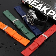 Tropic Silicone Watch Strap for Rolex, Seiko, Diver Watch, Rubber, 20mm, 22mm Size Lug Width