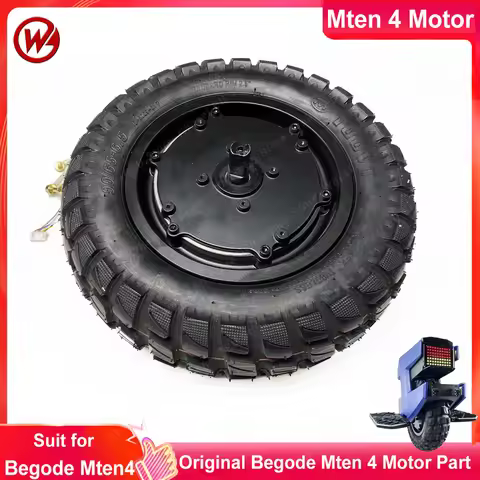 Original Begode Mten4 84V 1000W Motor With Tire for 84V 750Wh Begode Mten 4 Electric Unicycle Offici