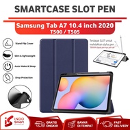 Case Samsung Tab A7/Samsung Tab A7/10.4" 2020 T500 T505 SmartCase Slot Pen Flip Book Cover Tablet Case