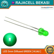 HIJAU LED 3mm Diffused Green High Quality LED diode Light