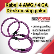 4 AWG cable ready to use 4awg or 4gaSkun various kinds of lengths for car grounding motorbike