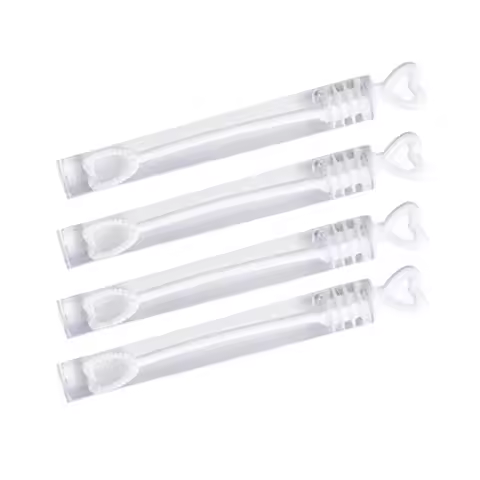 48pcs Wedding Bubble Wand Heart Tube Bubble Stick Party Favours Table Decoration Party Accessories B