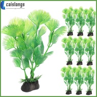 caislongs 10 Pcs Decor Live Succulents Plants Aquarium Landscaping Plastic for Betta Tank Freshwater