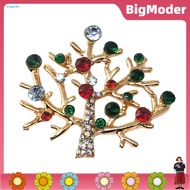  Exquisite Alloy Brooch Sparkling Christmas Brooch Set Festive Tree Bell Wreath Snowman New Year Gift Sweater Decoration