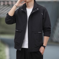 New Men'S Loose Jacket Stand Collar Workwear Trend Loose Waterproof Windproof Assault Jacket Workwea