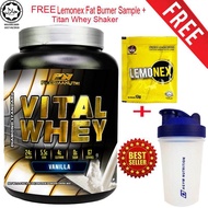 Vital Whey Halal 2kg/4.41lbs (Vanilla) Whey Isolate With 24g Protein 67 Servings - Fast Muscle Recov