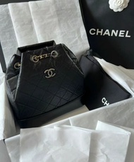 經典 Chanel gabrielle backpack 黑色細號 流浪 背囊 雙肩包