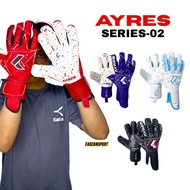 Ayres goalkeeper gloves ayres series02 2.0 goalkeeper football boneless football futsal glove goalke