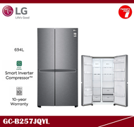 [ Delivered by Seller ] LG Gross 694L Side-by-Side Fridge / Freezer / Refrigerator / Peti Sejuk GC-B257JQYL