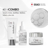 Osaci Serum Luna Lush whitening set to prevent melasma and restore skin 20ml + Cream 20g + Sunscreen