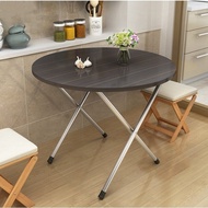 YIWUSHOPโต๊ะไม้พับได้ ขนาด 60cm โต๊ะทานอาหาร อเนกประสงค์ โต๊ะคอมข้างเตียง YM800