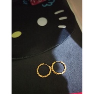 10k saudi gold earrings loop order by mam rosbec