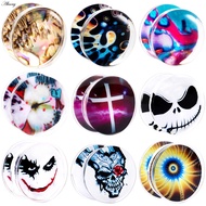 Alisouy 1 Pair 6-16mm Acrylic Skull Ear Gauge Plug Tunnel Flesh Ear Strecher Tunnel Expander Reamer 