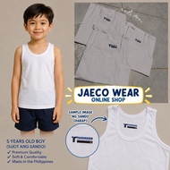 3pcs / 6pcs Thomson White Sando for kids 100 percent cotton