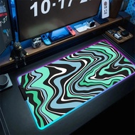 Large Strata Liquid Art Mouse Pad Xxl Pc Gaming Accessories Computer Mat Rgb Colorful Mousepads Luminescence Desk Mats 900x400