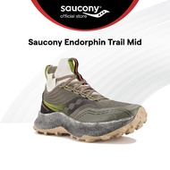 Saucony Endorphin Trail Mid Running Lightweight Shoes Men's - Olive/Black S20646-06