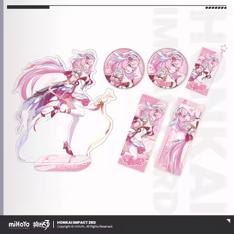 miHoYo Official Honkai Impact 3 Hi! Love Fairy Elysia Art Series Anime Game Collectible Peripheral