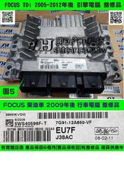 FORD FOCUS MK2.5代 TDi 引擎電腦 2010- 7G91-12A650 行車電腦 維修 修理  圖5