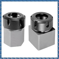 (CSID) ER32 Collet Chucks Block Set of 2 Square and Hex Workholding Holder for CNC Lathe Engraving M