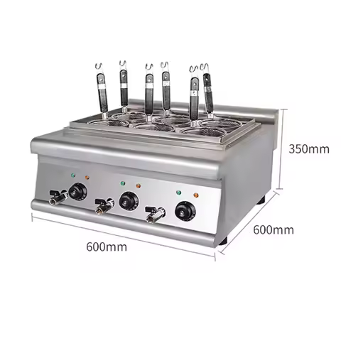 Household 220v 6-hole Noodle Cooking Stove Commercial Hot Spicy Noodle Machine Spicy Electric Heatin