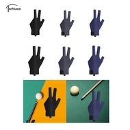 tachiuwa 3 Fingers Billiard Glove Snooker Pool Glove Breathable Accessories Non Slip Professional Po