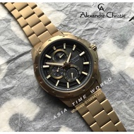 *Ready Stock*ORIGINAL Alexandre Christie 6538MFBBNBA Bronze Stainless Steel Water Resistant Multi-Function Men’s Watch