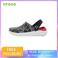 AUTHENTIC STORE CROCS LITERIDE CLOG MEN'S AND WOMEN'S SANDALS รองเท้าแตะ รองเท้าผ้าใบ 204593-WARRANTY FOR 5 YEARS