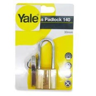 YALE Brass Padlock Long shackle 2 pcs key alike