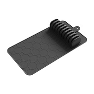 [perfeclanwv] Silicone Drawer Organizer Multifunctional Knives Storage Tray Kitchen Organizer Rack f