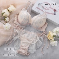 COCO Linge X SHIROHATO misty flora bra panties set (Sizes A-F)(42P327423)(Direct from Japan)2