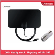 ChicAcces 50 Miles Range Indoor High Gain 20dBi DVB-T2 Digital 1080P High Clarity TV Antenna Aerial