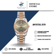 Beverly Hills Polo Club BHPC Jam Tangan Wanita Ladies Stainless Steel Quartz Watch BP3172C