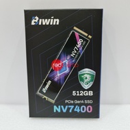 BIWIN NV7400 512GB SSD PCIe Gen4 NVMe M.2 Black Opal