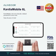 AliveCor Kardia Mobile 6L | Portable Instant ECG Device | Heart Monitor | Malaysia Authorized Distri