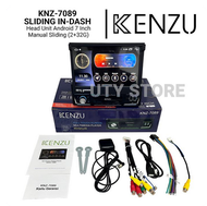KENZU - Head Unit Android Single DIN KNZ-7089 Sliding In-Dash