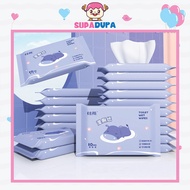 Disposable Portable Wet Tissue Kids Toilet Hygienic Tissue Baby Non-Alcohol Toilet Wipes Hippo Desig
