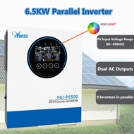 เครื่องแปลงไฟฟ้าพลังงานแสงอาทิตย์ไฮบริด 6.5KW ระบบ 48V รุ่น MPPT Hybrid Inverter รองรับการขนานกันสูง