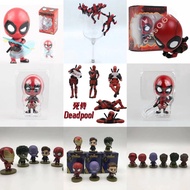 Super Special Offer！Marvel Avengers Cute Super Hero PVC Action Figure Deadpool/Spieder-Man/Iron Man/Hulk Vinyl Figurines