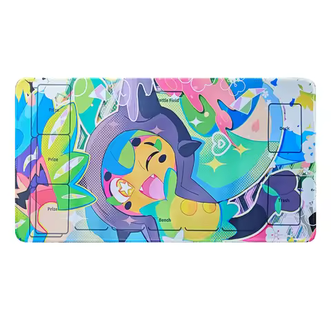 600X350X2Mm Diy Ptcg Ogerpon Single Player Card Battle Mat Ogerpon Board Game Card Battle Table Mat 